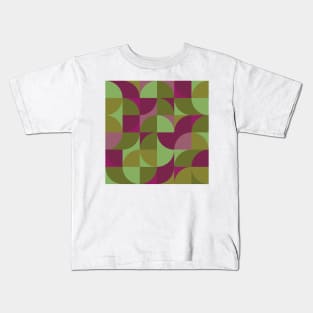 Modern Geometric (Mangosteen) Kids T-Shirt